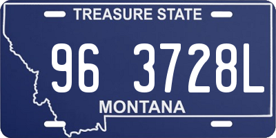 MT license plate 963728L