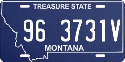 MT license plate 963731V