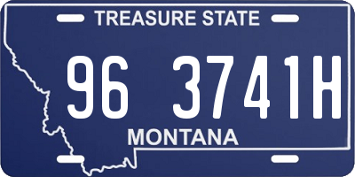 MT license plate 963741H