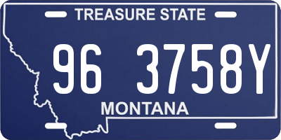MT license plate 963758Y