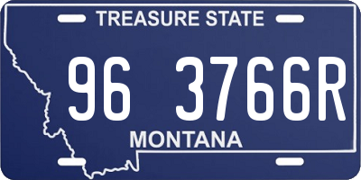 MT license plate 963766R