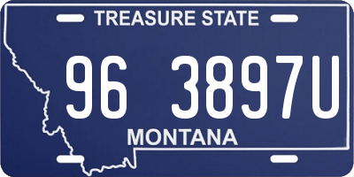 MT license plate 963897U