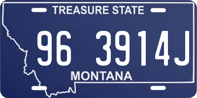 MT license plate 963914J