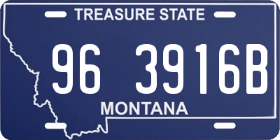 MT license plate 963916B