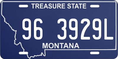 MT license plate 963929L