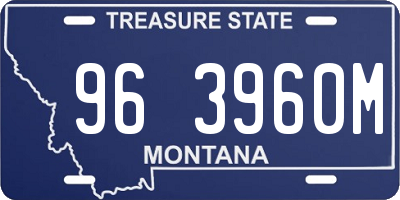MT license plate 963960M