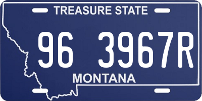 MT license plate 963967R