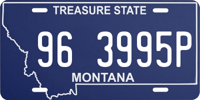 MT license plate 963995P
