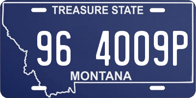 MT license plate 964009P