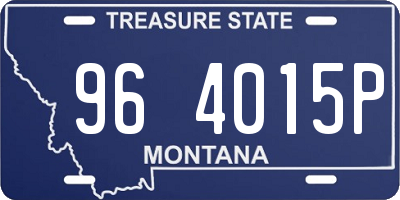 MT license plate 964015P