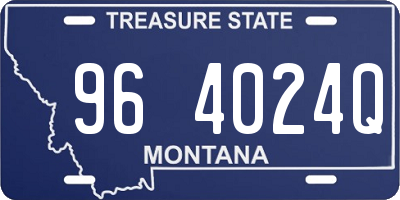MT license plate 964024Q