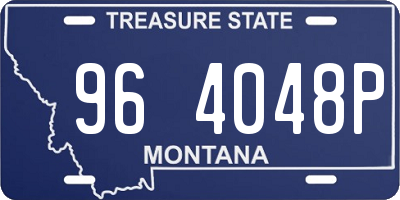 MT license plate 964048P