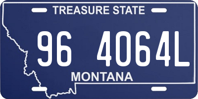 MT license plate 964064L