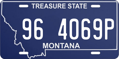 MT license plate 964069P