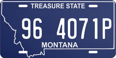 MT license plate 964071P