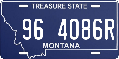 MT license plate 964086R