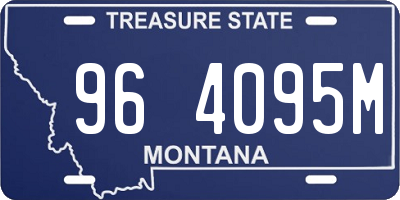 MT license plate 964095M