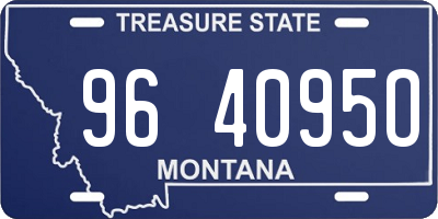 MT license plate 964095O