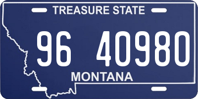 MT license plate 964098O