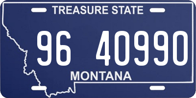 MT license plate 964099O