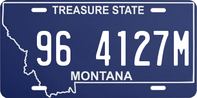 MT license plate 964127M