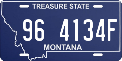 MT license plate 964134F