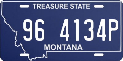 MT license plate 964134P
