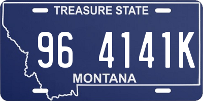 MT license plate 964141K