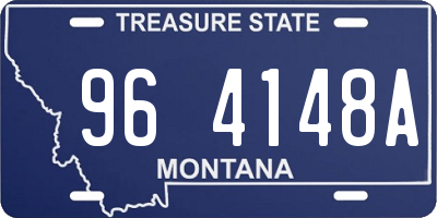 MT license plate 964148A