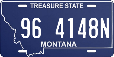 MT license plate 964148N