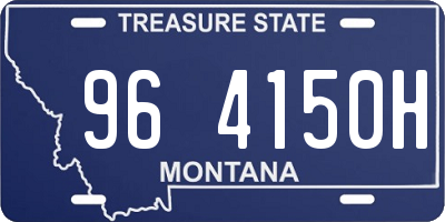MT license plate 964150H