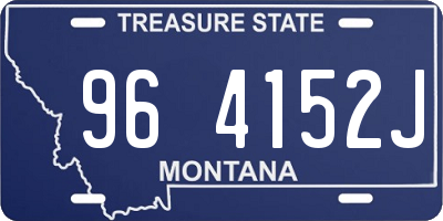 MT license plate 964152J