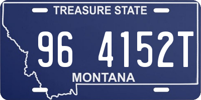 MT license plate 964152T