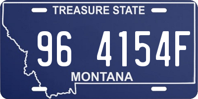 MT license plate 964154F