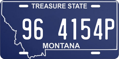 MT license plate 964154P