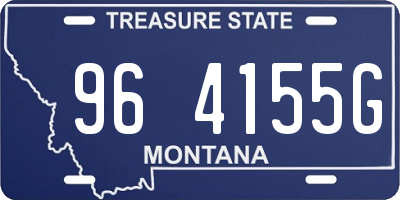 MT license plate 964155G