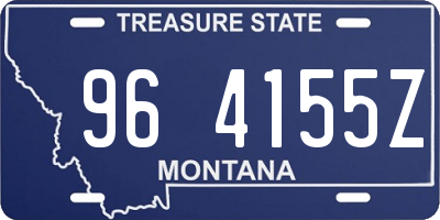 MT license plate 964155Z