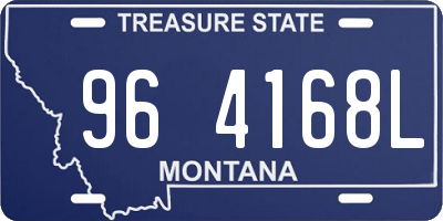MT license plate 964168L