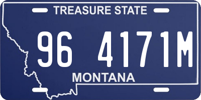 MT license plate 964171M