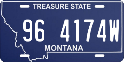 MT license plate 964174W