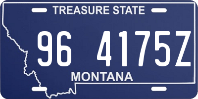 MT license plate 964175Z