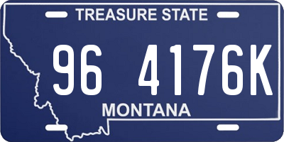 MT license plate 964176K