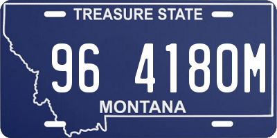 MT license plate 964180M