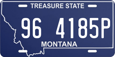 MT license plate 964185P