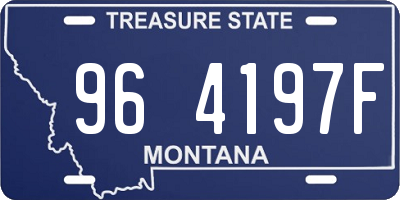 MT license plate 964197F