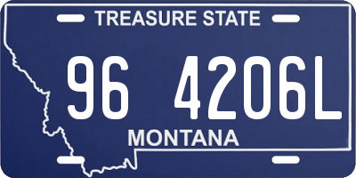 MT license plate 964206L