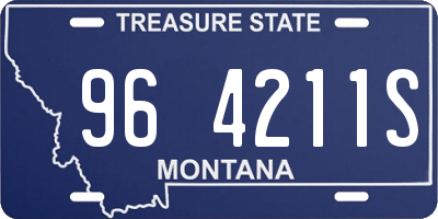 MT license plate 964211S