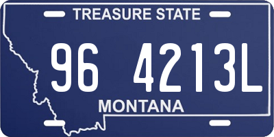 MT license plate 964213L