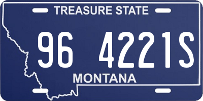 MT license plate 964221S