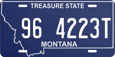 MT license plate 964223T